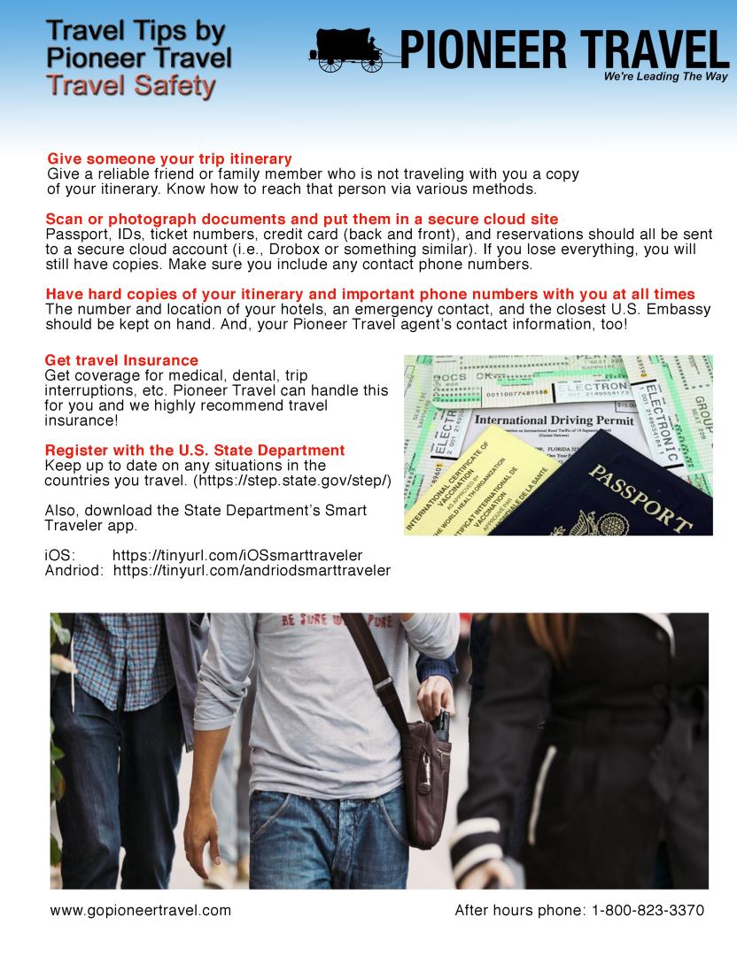 Travel Safety Trips Page 1